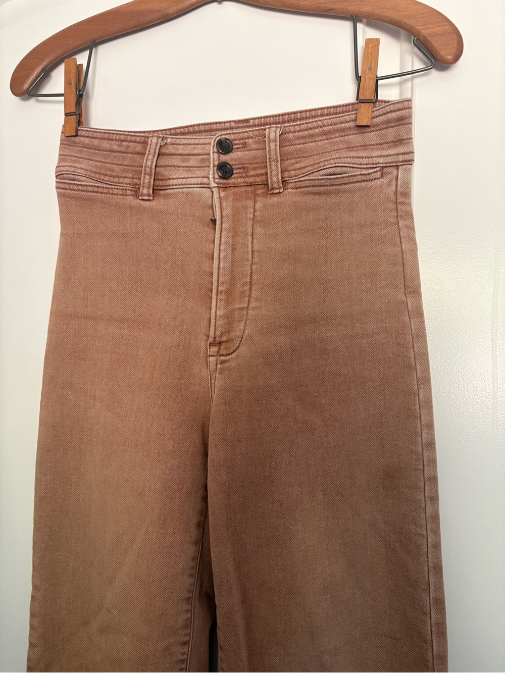 Faherty stretch terry harbor pant in Rúst color size 25 - Picture 2 of 6